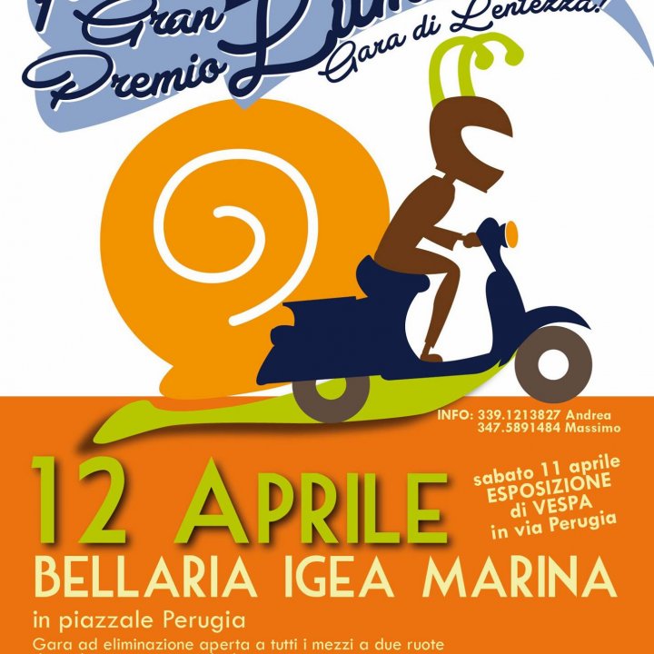 1° GRAN PREMIO LUMACA - GARA DI LENTEZZA 12 aprile 2015