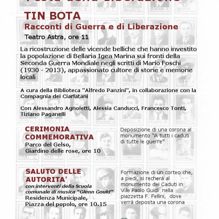 FESTA DELLA LIBERAZIONE 25 aprile 2015