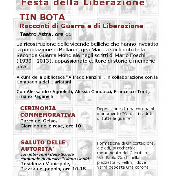 FESTA DELLA LIBERAZIONE 25 aprile 2015