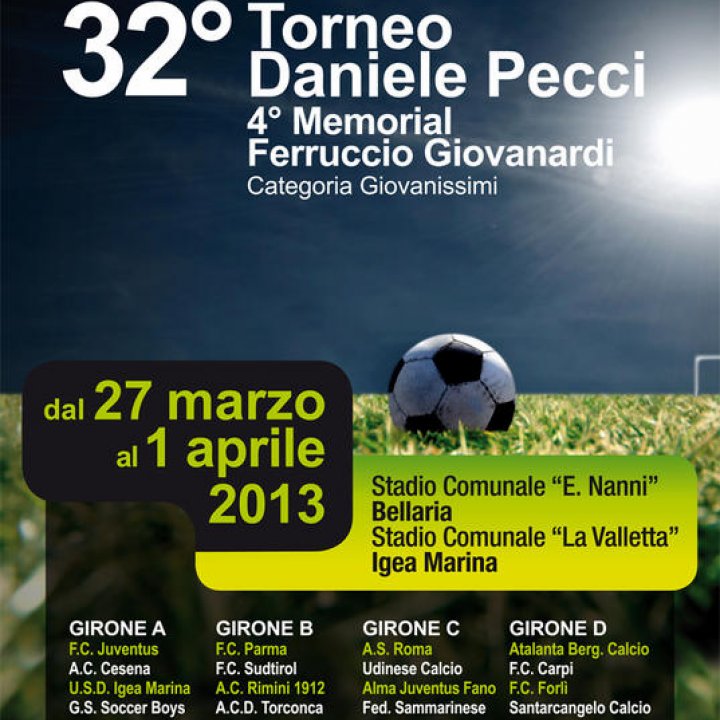 32° TORNEO DANIELE PECCI - 27 marzo_01 aprile 2013