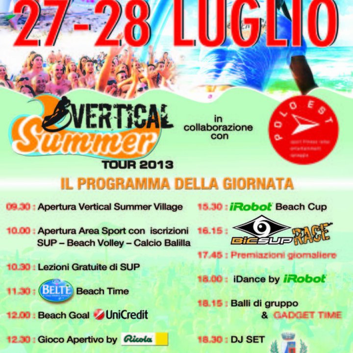 VERTICAL SUMMER TOUR 27-28 luglio 2013